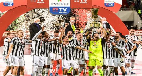 يوفنتوس يقهر أتالانتا بثنائية ويتوج بكأس إيطاليا